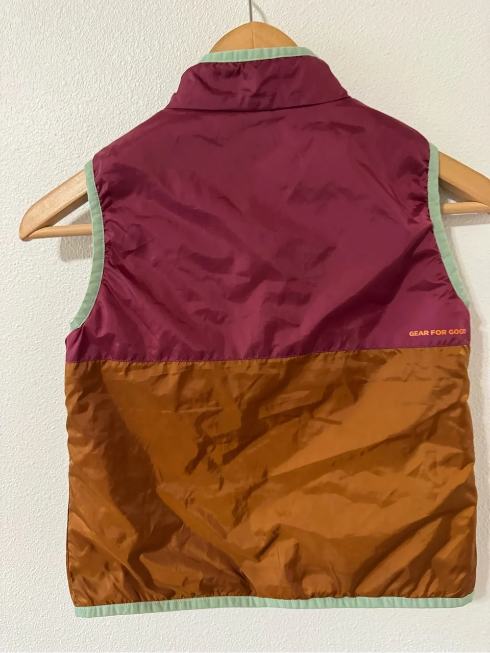 Cotopaxi Teca Calido Vest Pink Brown Reversible Purple Colorblock Full Zipper-XS